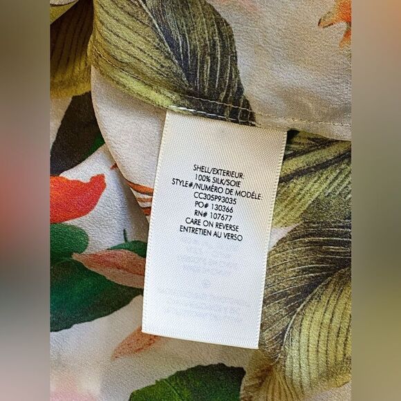 Alice + Olivia Silk Button-Down Shirt size S - Picture 15 of 15